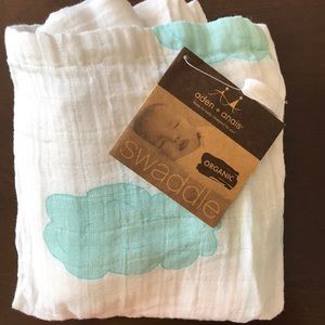 NWT organic Aden + Anais swaddled